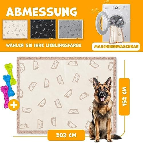 Lovpet® Waterproof Dog Blanket, Sherpa Fleece Pet Blanket + 3X Bone for Toys, Machine Washable - 80 x 60 inches - XXL - Machine Washable - Image 7