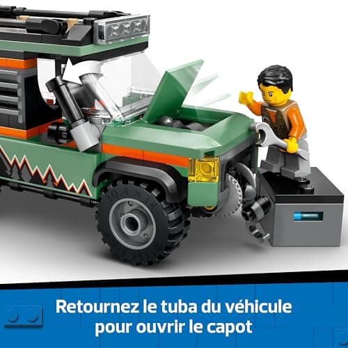 LEGO City The Truck 4x4 Off-Road Construction Set for Boys and Girls Aged 6 and Above Includes Adventurer Minifigure and Accessories - Fun Birthday Gift 60447 - Image 5