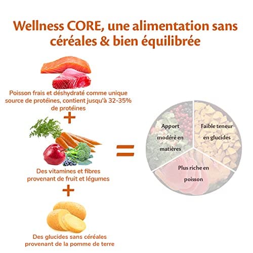 Wellness CORE Ocean 5 kg, Salmon/Tuna – Grain Free, Natural, Hypoallergenic, High Protein, High Fish Content, Healthy Skin & Shiny Coat - Image 6
