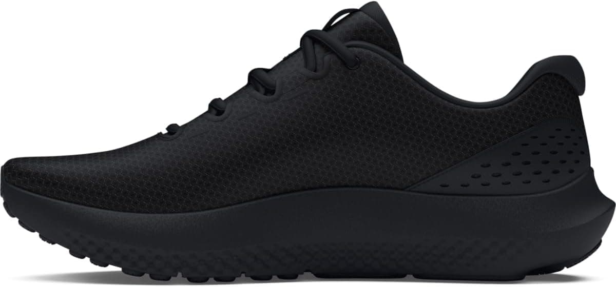 Under Armour UA Charged Surge 4 Chaussures de sport pour hommes, baskets légères et respirantes, couleur noir/gris anthracite/blanc