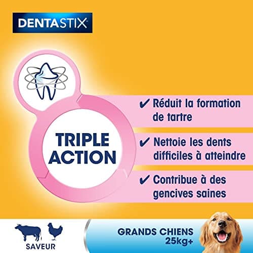 PEDIGREE DENTASTIX 56 Bâtonnets à Mâcher pour Grand Chiens 25kg+, 8 Sachets de 7, Saveur Poulet et Bœuf, Détartrage Dentaire Chien, Soins Dentaires pour Chien (Lot de 2) - Image 9