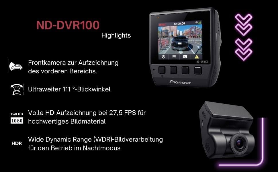 Pioneer Car Multimedia ND-DVR100 On-Board Camera - Image 6