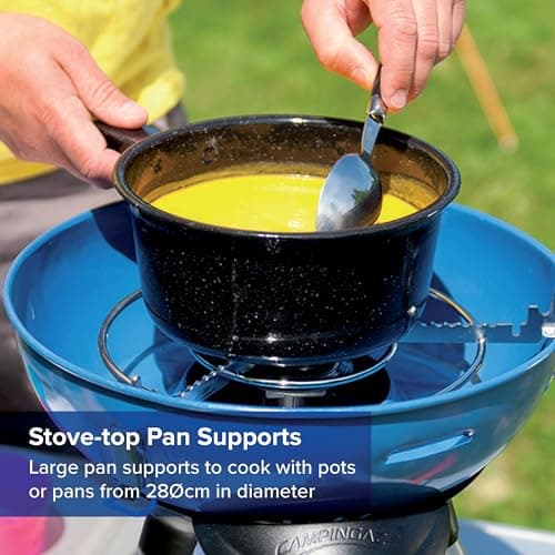 Campingaz Party Grill, Small BBQ for Camping, Festivals or Picnic, Camping BBQ with Flexible Cooking Options, Gas Stove with Non Stick Hob and Stand - Image 6