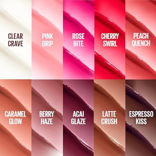 Maybelline New York - Moisturizing Oil Balm - Smooth and shiny lips - Lacquer effect - Enriched with Hyaluronic Acid and Cherry Extract - Lifter Glaze - Shade : 007 Berry Haze - Image 7