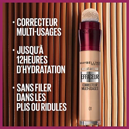 Maybelline New York - Anti-cernes/Correcteur Fluide - Instant Anti-Age L'Effaceur - Teinte : Caramel (10) - 6,8 ml - Image 5