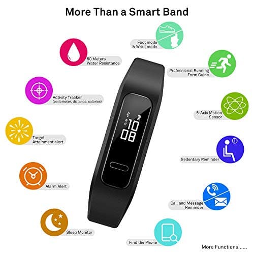 HUAWEI Band 3e - Bracelet connecté étanche 5ATM - Tracker Fitness - Gyroscope 6 Axes - Batterie Haute Performance - Image 8