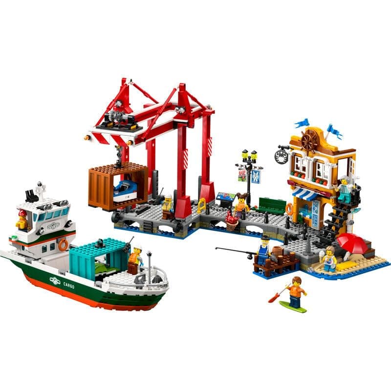 Lego City 60422 Kit - Port with Cargo Ship and 30665 Jungle Explorer with Baby Gorilla - Image 3