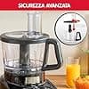 Moulinex Multifunction food processor, 1000 W, 28 functions, 3 L bowl, 2 L blender, Chopper, Discs for grating and mincing, Titanium stainless steel blades, Food processor, DoubleForce FP821811 - Image 6