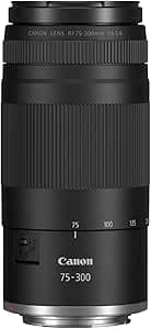 Canon RF 75-300mm F4-5.6 Lens | Telephoto Zoom Lens for Wildlife & Sports Photography | Auto Focus Motor & Super Spectra Processing | Compatible with Canon EOS R