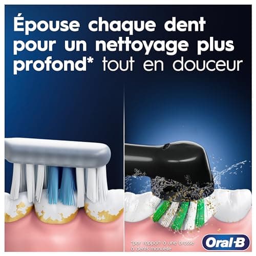 Oral-B Vitality Pro Brosse A Dents Electrique, Pour Adultes, Modes De Nettoyage Avec Sensibilité Plus, 1 Brossette De Rechange, 1 Chargeur, Violette - Image 4
