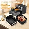 Air Fryer Silicone Mould, Air Fryer Accessories for Russell Hobbs 9L & COSORI Air Fryer Dual Zone 8.5L, Ninja Double Stack XL 9.5L, Reusable Russell Hobbs Air Fryer Accessories, Air Fryer Mold - Image 4