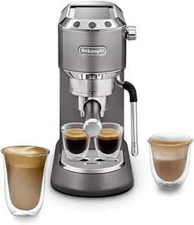 De'Longhi EC885.M Dedica Arte Machine à café manuelle, avec buse vapeur My LatteArt, parfaite pour préparer cappuccinos crémeux