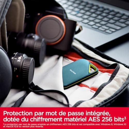 SANDISK Extreme Pro 1TB External Solid State Drive (Up to 2000MB/s Read/Write, 256-Bit AES Hardware Encryption, 3m Drop Protection) Monterey - Image 7