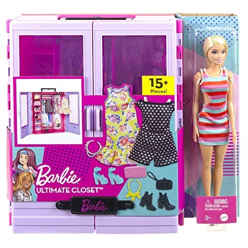 Barbie Fashionistas HJL66 The Dream Dressing Set with Doll Model, Dresses, Accessories and Hangers, Children's Toy, From 3 Years - Image 7