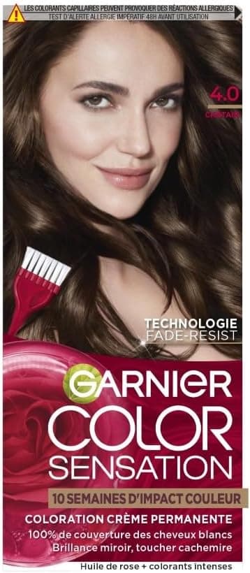 Garnier Color Sensation Coloration Permanente 4.0 Châtain - Image 1