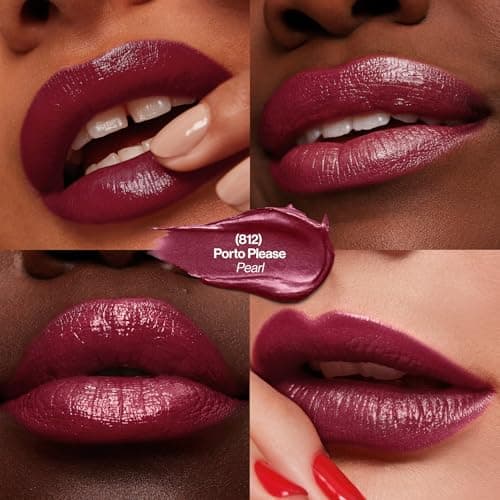 REVLON Rouge à lèvres Super Lustrous, Formule crémeuse pour des lèvres douces et pulpeuses, Sensation d'hydratation, 812 Porto Please, 4,2g - Image 4
