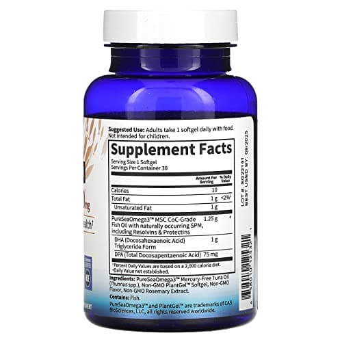 Garden of Life Dr. Formulated DHA, 1000mg (Citrus) - 30 softgels - Image 5
