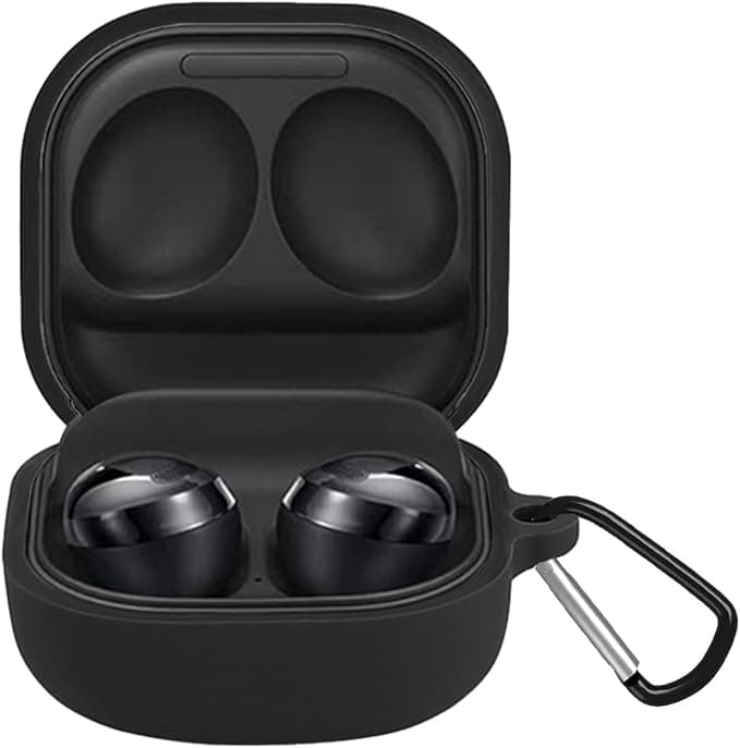 Case for Samsung Galaxy Buds FE 2023/Galaxy Buds 2 PRO 2022/Galaxy Buds 2/Buds Live/Buds PRO, Silicone Case Anti-Scratch and Shockproof Protective Cover, Black