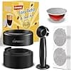CAPMESSO Vertuo Reusable Capsule Refill Kit, 2025 Design for Faster Sealing, Reusable Nespresso Vertuo Pods with Filling and Press Brush, 100 Lids - Image 2