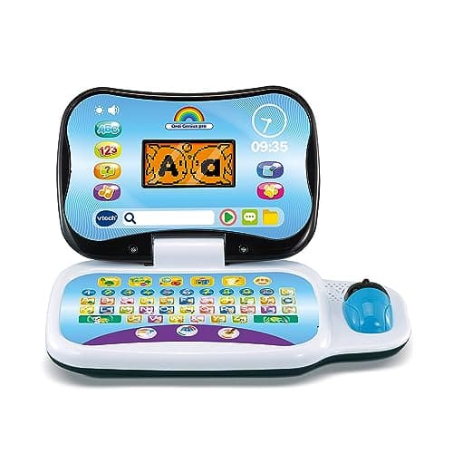 VTech - Ordi Genius Pro Black, Children's Laptop with Backlit Screen, Mouse, 20 Evolutionary Games, Educational Toy, Gift for Children from 3 to 7 Years - Content in French and English - Image 2