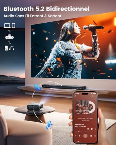 4K Projector 【Google TV/Dolby】 36000 Lumens Netflix/Disney+ Projector 4K Portable Auto Focus/Keystone, Voice Control, HDR10, WiFi 6 Projector Bluetooth FHD 1080P Home Theater Projector - Image 7