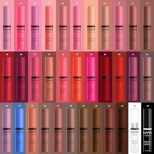 NYX Professional Makeup Plumping Lip Gloss, Plumping Lip Gloss, Non-Sticky, Soft and Creamy Texture, Wear Alone or with Lipstick, Butter Gloss, Shade : Madeleine (14) - Image 7