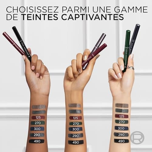 L'Oréal Paris Eyeshadow Pencil Stick and Melting Cream Texture Long Lasting Pigmentation Resistant to Smudges Shadow Stick Shade 290 Midnight Black - Image 8