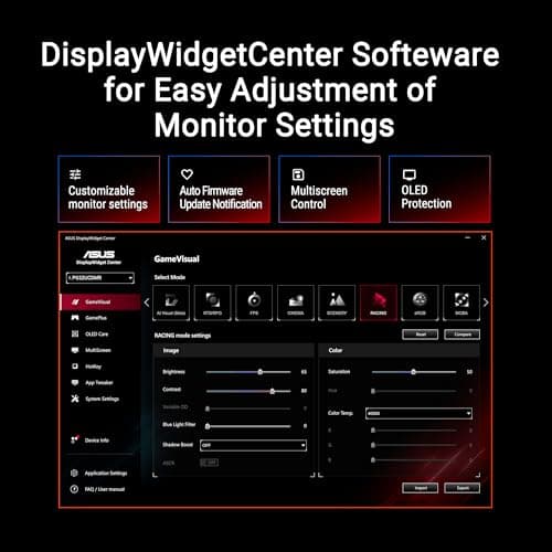 ASUS ROG Swift OLED PG32UCDMR, 31.5" Gaming Monitor, 4K QD-OLED (3840 x 2160), 0.03ms (GTG), 240Hz, Compatible with G-Sync, USB-C and USA-A Ports, DisplayPort, HDMI, DisplayWidget Center, Black - Image 6