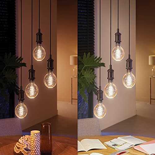 Philips Hue White Ambiance Smart LED Bulb E27 Filament G125 Giant Globe Bluetooth Compatible with Alexa, Google Assistant and Apple Homekit - Image 7
