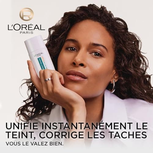 L'Oréal Paris - Anti-UV Fluid SPF50 - Bright Reveal - Unified Complexion and Radiant Skin - Light Coverage - Anti-Stain and Bleach Formulation - Shade : Medium - 50 ml - Image 3