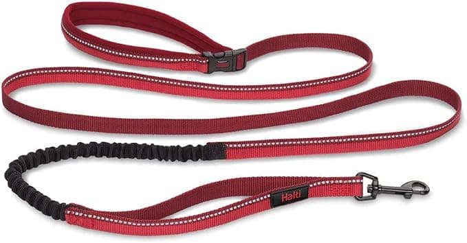 HALTI Sports Leash - Hands-Free Elastic Dog Lead with Reflective Stitching & Shock Absorber- Suitable for Running & Walking with Medium and Large Dogs (Large, Red) - Image 1