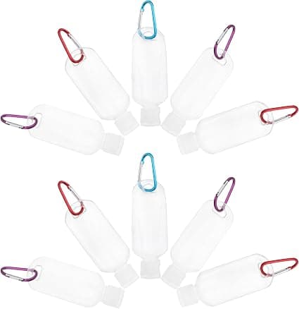ABOOFAN 10pièces Flacons De Voyage Rechargeables Plastique Souple Crochet Lot Pour Nettoyant Visage Lotion Tonique Protection Solaire Voyage - Image 1