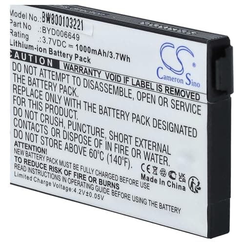 vhbw Battery Compatible with NUK 10256296, BM300 Parent Unit, Eco Control + Video Baby Monitor, Baby Monitor (1000mAh, 3.7V, Li-ION) - Image 8