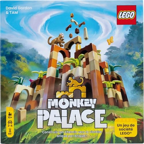 Asmodee – Lego® Monkey Palace – Board Game for Children from 10 Years – Build Your Way to Victory Brick by Brick – 2 to 4 Players – 45 Min Game – French Version – Dotted Games - Image 3