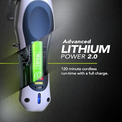 WAHL Color Pro Lithium Combi Kit, Complete Cutting Kit, Adjustable Lever for Length Control, Powerful Battery, Beard Finishing and Care Trimmer, Scissors & Hair Comb - Image 5