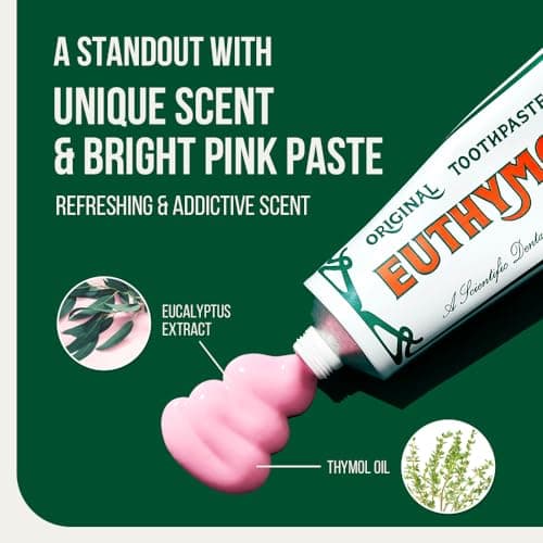 Euthymol Original Toothpaste 75ml x 6, Fluoride Free, Anti-Plaque, Antibacterial, Cavity Protection, Clean and Healthy Teeth and Gums, Fresh Mint, Daily Dental Care Oral Enamel - Image 5