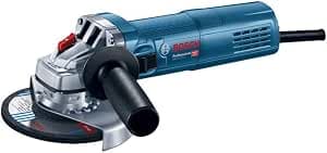 Bosch Professional angle grinder GWS 9-125 S (900 W, vacuum speed: 2,800 – 11,000 rpm, with clamping flange, spanner, clamping nut, protective cover, auxiliary handle)