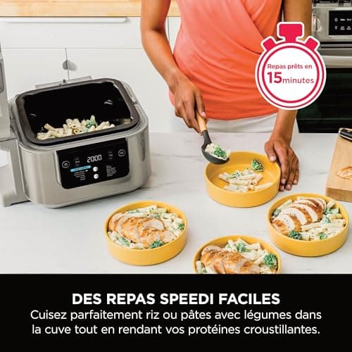 Ninja Speedi 10-in-1 Quick Cooker, Air Fryer, Air Fryer and Multicooker, 5.7L, Meals for 4 in 15 Minutes, Steam, Grill, Bake, Roast, Sear, Stew and More, Stone Gold, ON500EUSTGD - Image 5