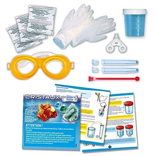 Clementoni | Science & Play – Create Your Crystals for Children 8+ | Scientific Kit with Alum, Tubes and Glasses | Chemistry Experiments to Make at Home | Fun & Educational Activity - Image 4