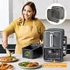 2 Pcs Anti Splash Grille for Air Fryer Ninja Double Stack XL SL400EU & SL300EU, Reusable Dish Mould Silicone Air Fryer Accessories Air Fryer for Ninja Double Stack SL400EU SL300EU - Image 7