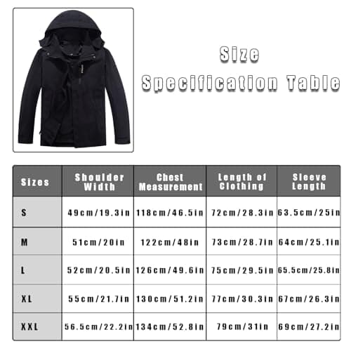 Men's Outdoor Trench Coat Waterproof Trekking Jacket Lightweight Rain Hooded Jackets Windproof Mountain Sports Jacket - Image 6