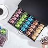 FlagShip Capsule Holder for Nespresso Vertuo Capsule Holder Capsule Organizer Coffee Bar Design and Coffee Machine Holder Black Metal (50 Capsule Capacity) - Image 5