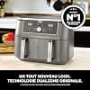 Ninja Air Fryer Dual Zone MAX Digital, Large Capacity Hot Air Fryer, 9.5L, 6-in-1, Oil Free, Air Fry, Crispy max, Bake, Roast, Dehydrate, Warm, Metal Grey DZ400EU - Image 3