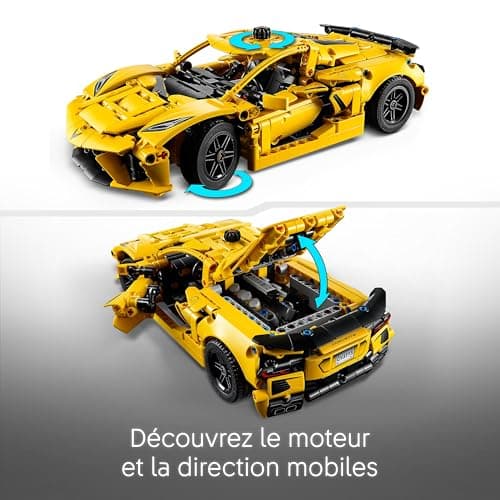 LEGO Technic Chevrolet Corvette Stingray - Set de Jeu - Modèle de Voiture de Sport - Cadeau pour Les garçons et Les Filles de 9 Ans et Plus 42205 - Image 5