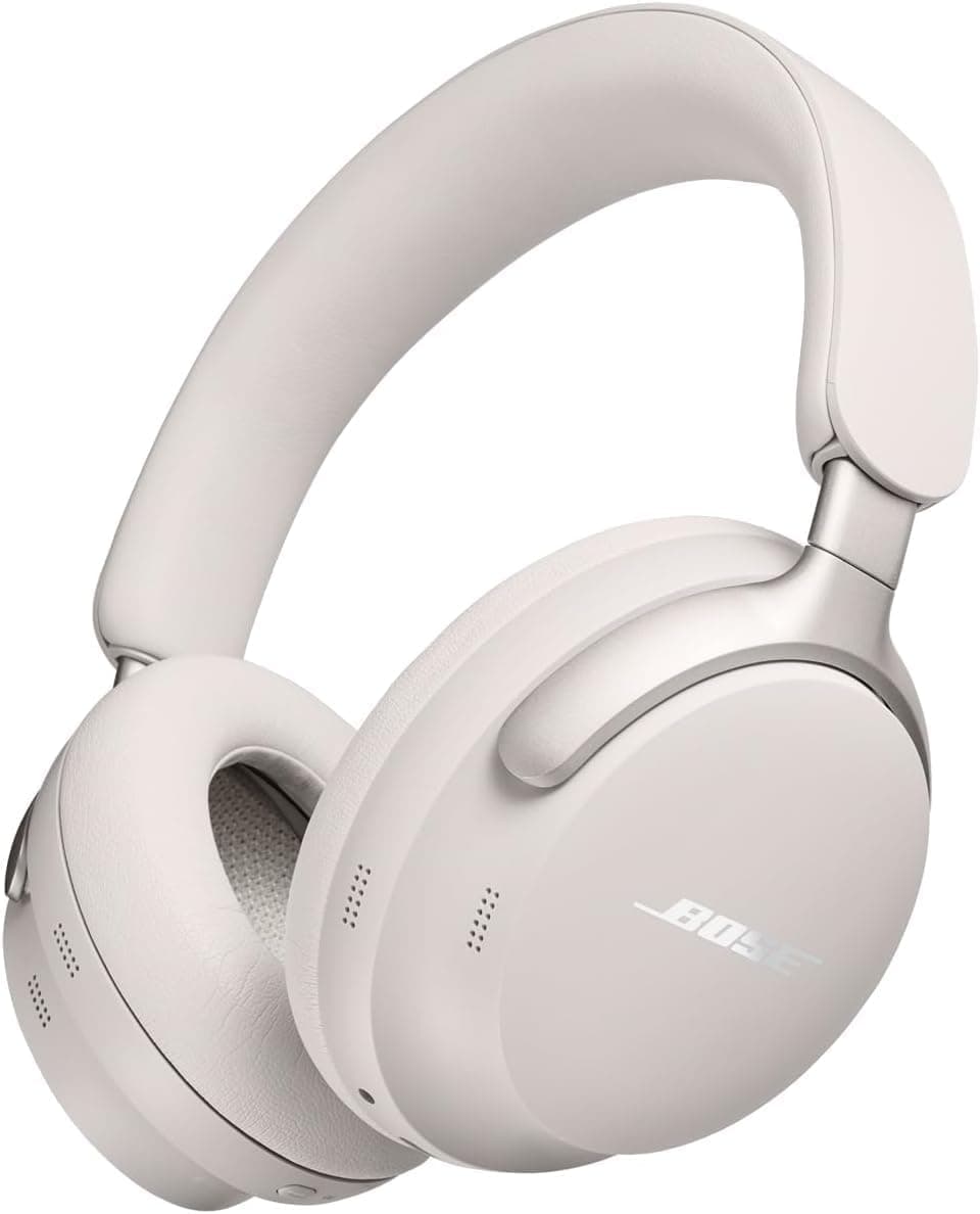Bose QuietComfort Ultra Headphones, Casque sans fil à réduction de bruit avec audio spatial, Casque Bluetooth confortable avec micro intégré, jusqu’à 24 h d’autonomie de la batterie, Blanc Nuage