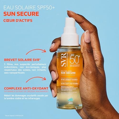 SVR - Sun Secure Solar Water SPF50+ - Two-phase hydrating solar water – Very high UVA, UVB, visible light & infrared protection – Sensitive skin – Niacinamide, Vitamin E – 100 ml - Image 4