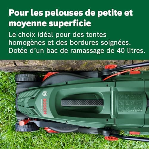 Bosch UniversalRotak 34-405 Wired Lawnmower (1300 W Motor, Cutting Width: 34 cm, 40 Litre Collection Bin for Uniform Lawn Mowing Leaving Clean Edges) - Image 6
