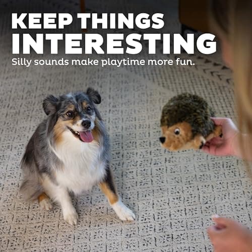 Outward Hound Hedgehogz Soft Toy for Dogs - Brown - M - Image 6
