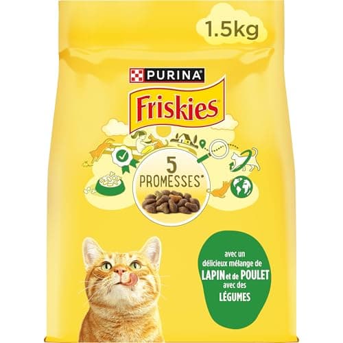 FRISKIES With Rabbit, Chicken and Vegetables - 1.5 kg - Dry Food for Adult Cats - Image 2