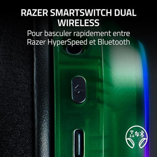 Razer Barracuda X Phantom Green Edition - Multiplatform Wireless Gaming Headset (285g, Triforce 40mm Driver, Dual Wireless HyperSpeed and Bluetooth) Phantom Green - Image 3